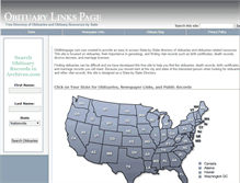 Tablet Screenshot of obitlinkspage.com
